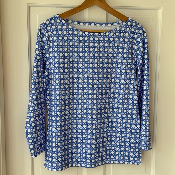 Vineyard Vines printed simple boatneck tee - S - Picture 11 of 14